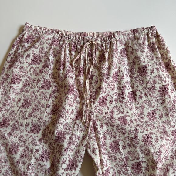 Coldwater Creek Flannel Pajama PJ Pants Sz 3X EUC Elastic Waist Pull On Casual - Picture 4 of 14
